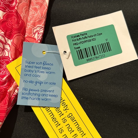 NWT 3T kickee pants footie with zipper - Picture 3 of 4